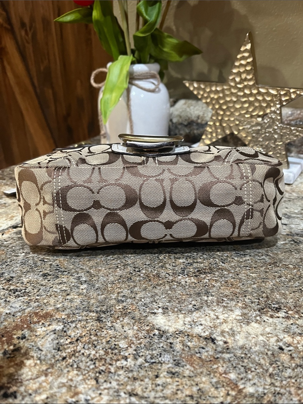 Coach Soho Bleeker Signature Canvas Leather Shoulder Bag - Picture 11 of 15